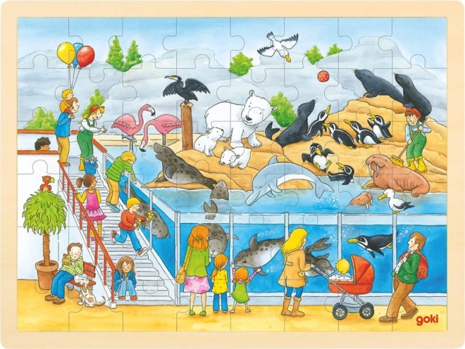Holzpuzzle Zoobesuch 48 Teile