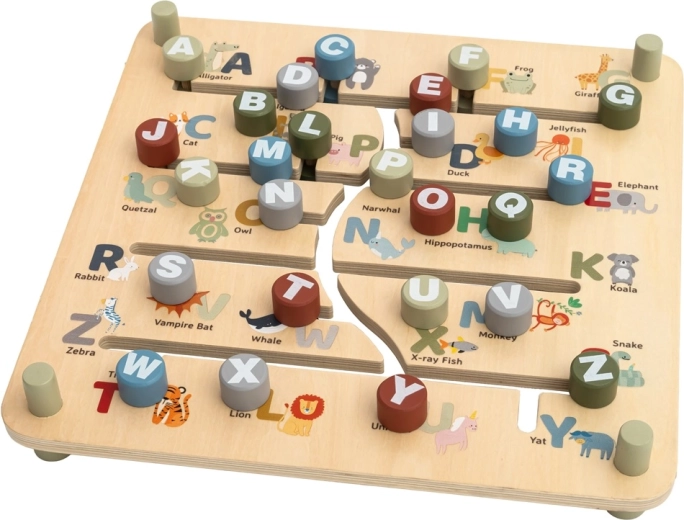 Englisches Alphabet mit Tieren
