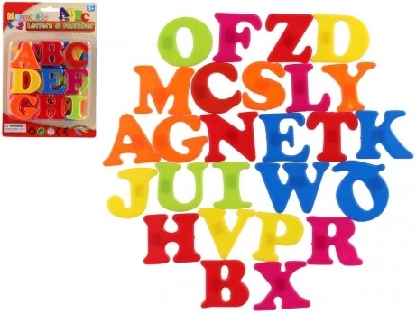 Magnetische Buchstaben für Kinder 4 cm, buntes Set