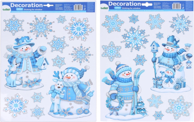 Weihnachtliche Fensterdekoration 41 × 29 cm