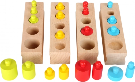 Holziges buntes Walzenpuzzle Small Foot
