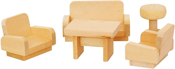 MaDe Holzmöbel für Puppen – Wohnzimmer