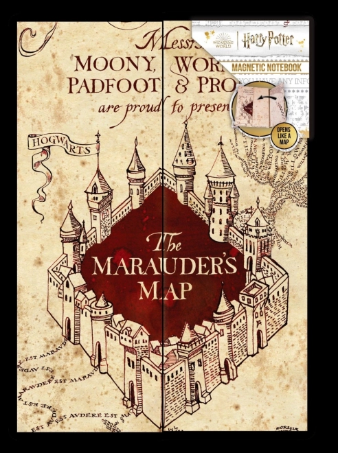 Notizbuch A5 HARRY POTTER Rumtreiberkarte