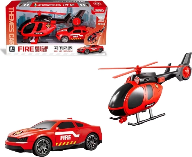 Feuerwehr-Set für Kinder mit Batterien