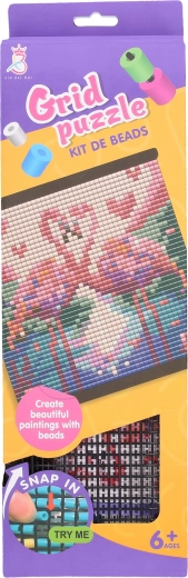 Perlenmosaik Flamingos 31 × 32,5 cm