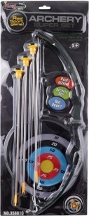 Schießset für Kinder mit Bogen, Pfeilen und Zielscheibe