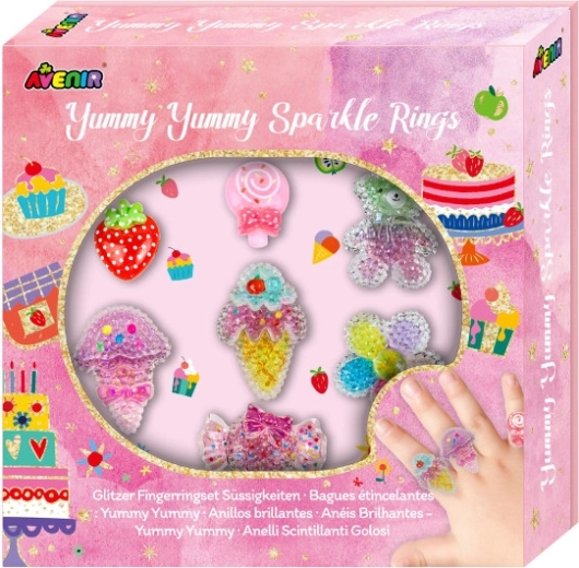 Glitzernde Ringe Smakołyki – Set mit 7 Stück