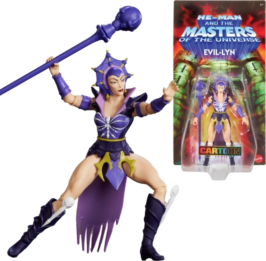 Masters of the Universe Origins Figur EVIL-LYN mit Stab