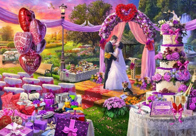 Bluebird Puzzle Hochzeitstag 1000 Teile