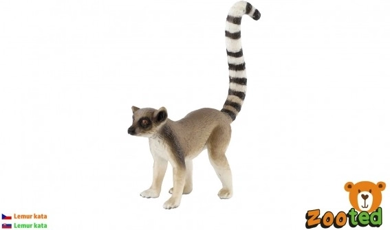 Realistische Plastikfigur des Katta-Lemuren