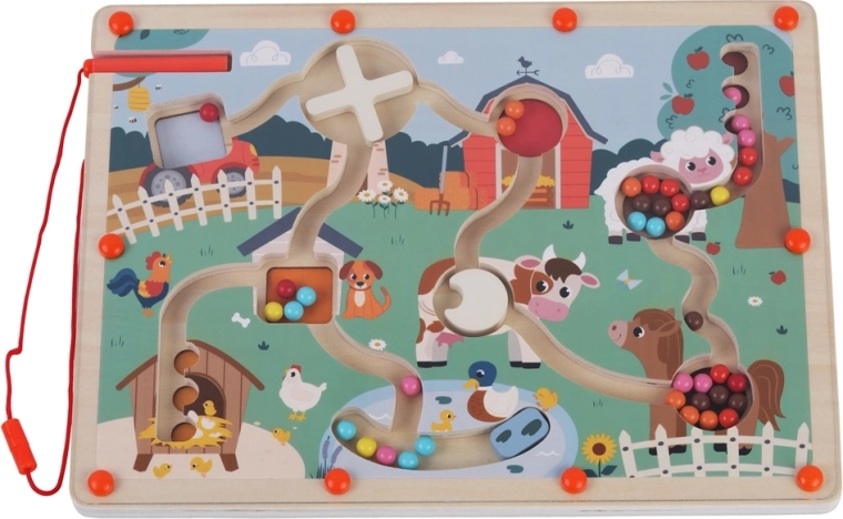 2Kids Toys Magnetische Spielplatte Bauernhof