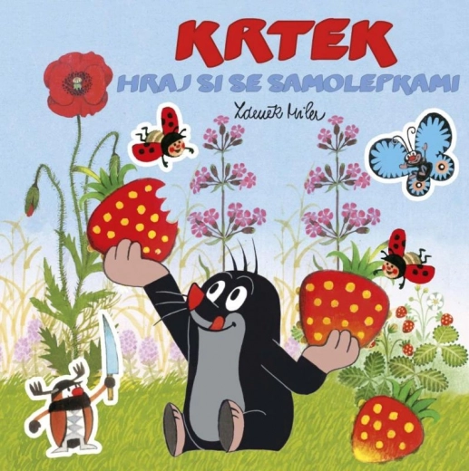 Album Bilder von Krtek mit wiederverwendbaren Aufklebern