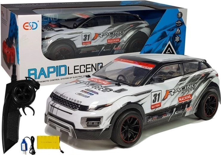 Ferngesteuertes Rennauto 1:10 Weiß