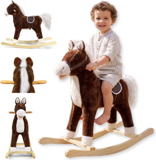 Schaukelpferd Teddy dunkelbraun Milly Mally