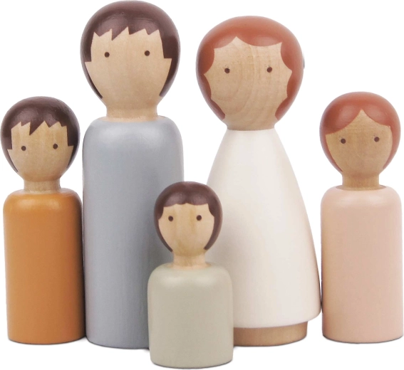 Le Toy Van Holz-Figurenfamilie für das Puppenhaus (5 Figuren)