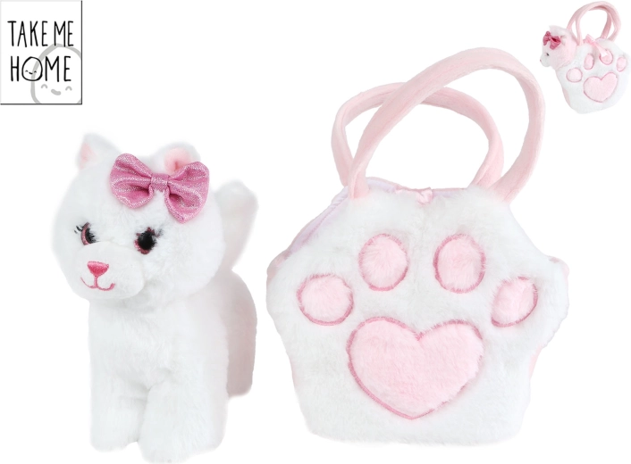 Take Me Home Plüschkatze mit Handtasche 20 cm
