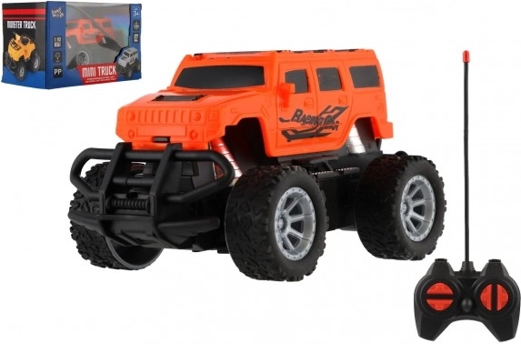 RC-Mini-Truck 1:43 mit Fernsteuerung und Licht – Orange