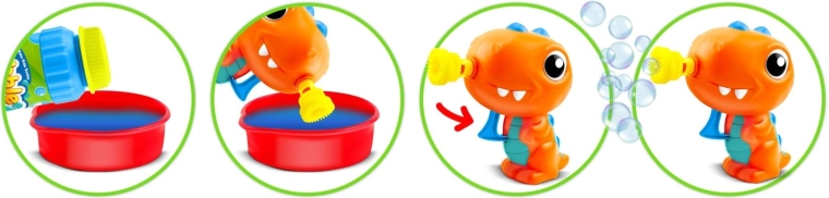 Eine Menge Blasen in wenigen Sekunden