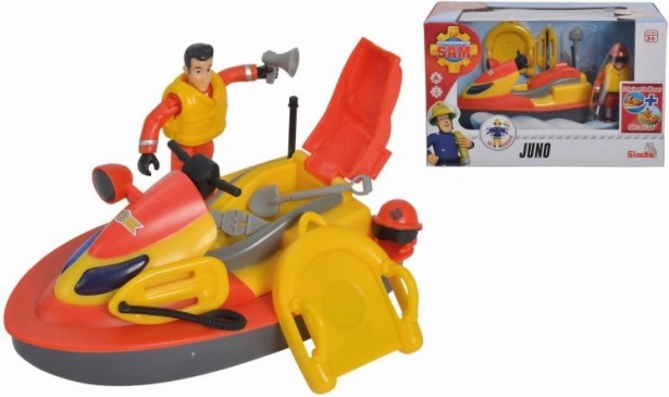 Wasserskooter Juno mit Figur Feuerwehrmann Sam
