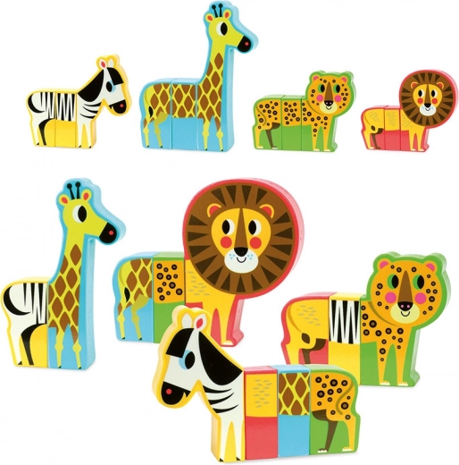 VILAC Holz-Magnetpuzzle Fröhliche Safari