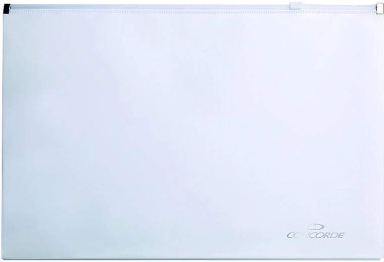 Dokumentenmappe mit Reißverschluss A4 CONCORDE, weiß