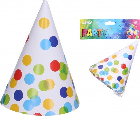 Partyhütchen Punkte 15 cm