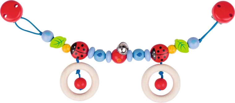 Kinderwagenkette Marienkäfer mit Clips