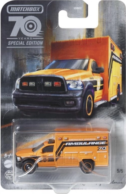 Metallauto Matchbox 70. Jubiläumsausgabe mit öffnenden Teilen