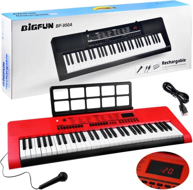 Elektronisches Tasteninstrument mit 61 Tasten und Mikrofon BF-950A