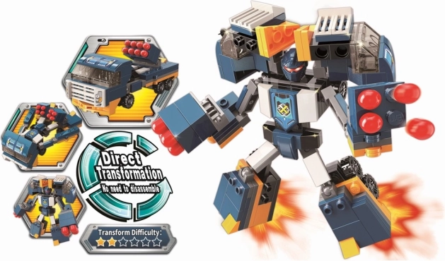 Qman Blast Ranger bombensicherer Wächter Bausteinset 2-in-1