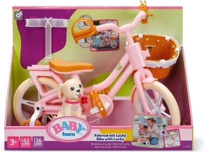 BABY born Fahrrad mit Hündchen Lucky für Puppen