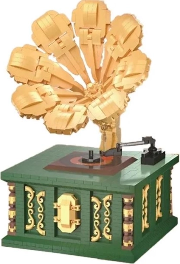 Retro-Grammophon mit markanten Details