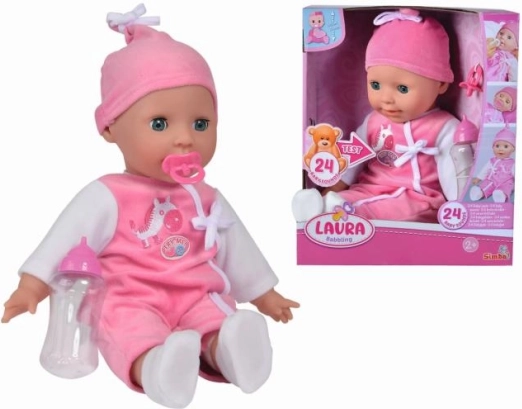 Puppe Laura mit Babygebrabbel 38 cm
