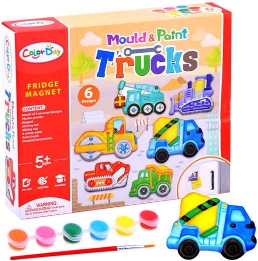 Do it yourself – Baustellenfahrzeug-Magnete