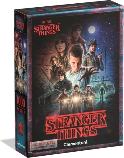 Puzzle mit 1000 Teilen NETFLIX STRANGER THINGS – Poster von Clementoni