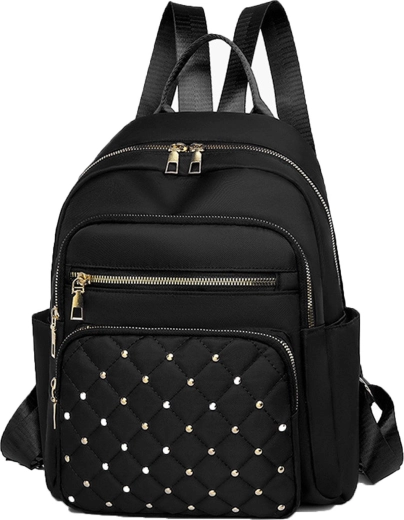 Gesteppter Damenrucksack Renew Force A4 mit goldenen Details - 1 Stück
