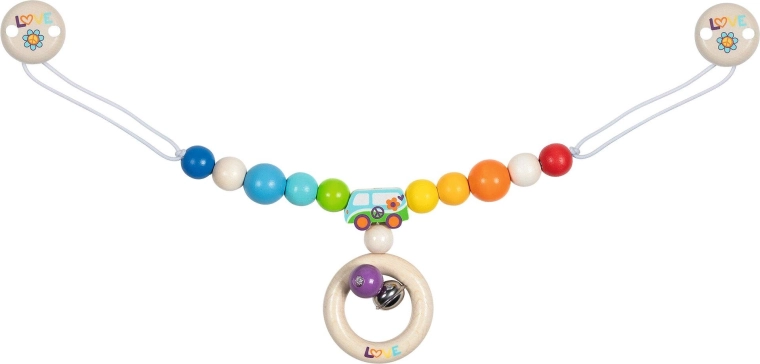 Kinderwagenkette Regenbogen mit Lieferwagen und Clips – 1 Stück