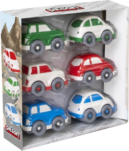 Mini Kunststoff-Autos für die Kleinsten – Set mit 6 Stück