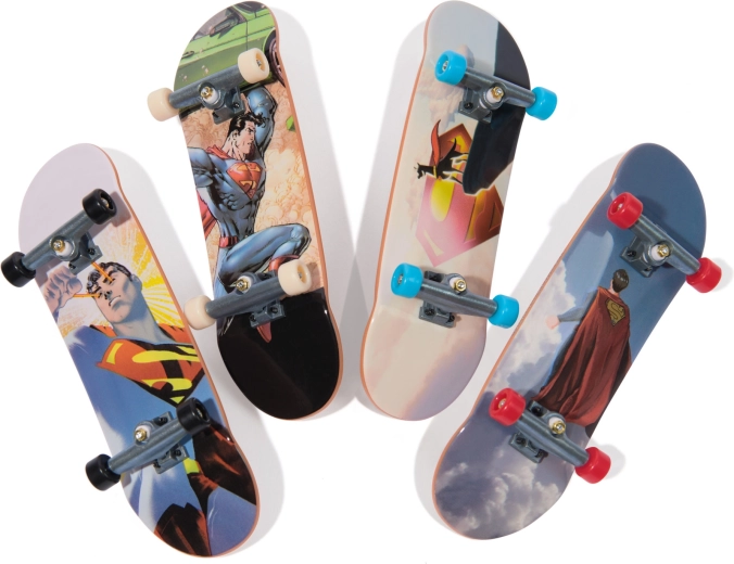 4 Fingerboards mit DC Comics Superman-Grafik
