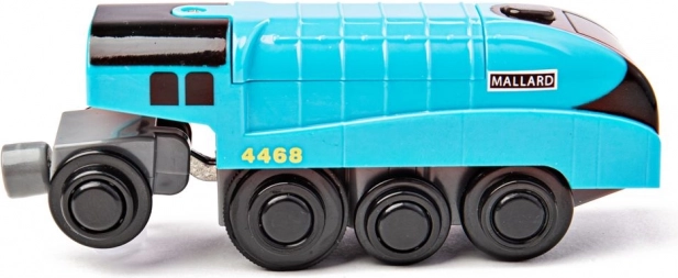 Elektrische Lokomotive Mallard blau