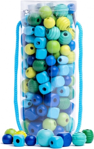 Perlen in Röhrchen grün-blau