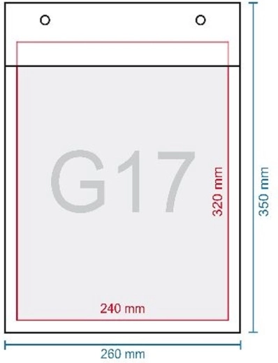 Luftpolsterumschlag G17 350 × 250 mm mit Selbstklebeverschluss