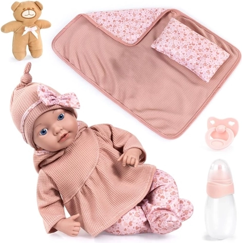Bayer realistische Reborn-Puppe 38 cm mit Zubehör