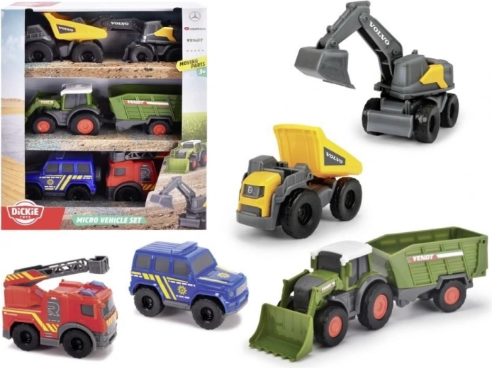Dickie Toys City Micro Fahrzeug-Set 6 Stk.