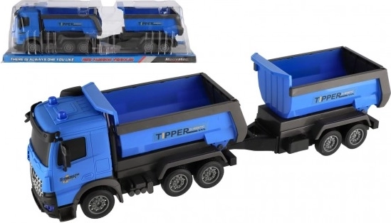 Kipper-LKW mit Anhänger aus Kunststoff 50cm