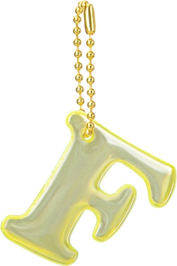 Baagl reflektierender Anhänger Buchstabe F