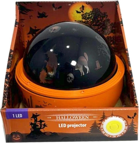Halloween-Lichtprojektor mit leiser Rotation, LED, 16 × 13,5 cm