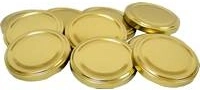 Goldener Deckel für Gläser 66 mm WIECZKA