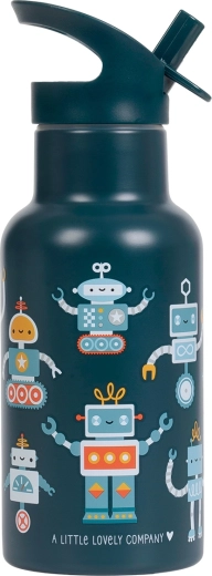 A Little Lovely Company Edelstahl-Trinkflasche doppelwandig 350 ml Roboter