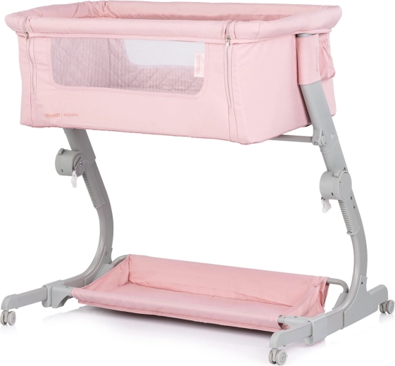 Zusatzbett und Babybett 2-in-1 CHIPOLINO Eleganza – rosa